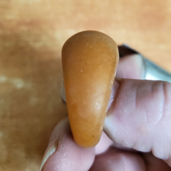 New Raw Red Aventurine Unpolished Ring. - Picture 3 of 8